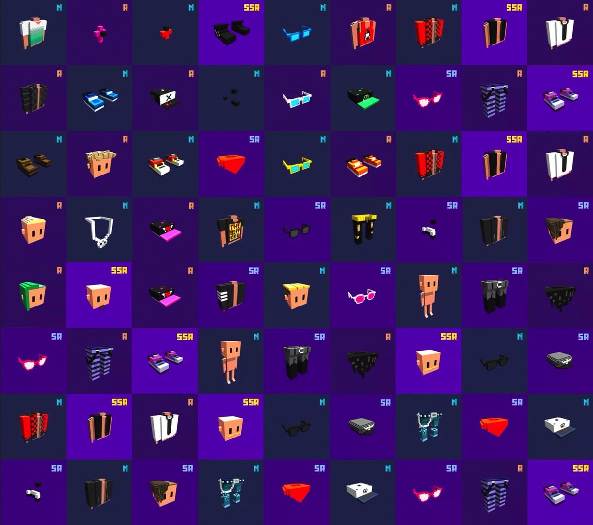 PlayerOneWorld's tweet photo. 💇‍♀️👕👟📿Hairstyles, Shirts, Shoes, Accessories, Actions, and more #Voxel Parts from Mystery Boxes... Rarity differs from N, R, SR, SRR
 
They are on @OpenSea!

👀Check out the exsisting parts👇 https://t.co/buo7OYmrrR

Get a box👇
https://t.co/k6bHzYxutX https://t.co/vUlQCeZygR