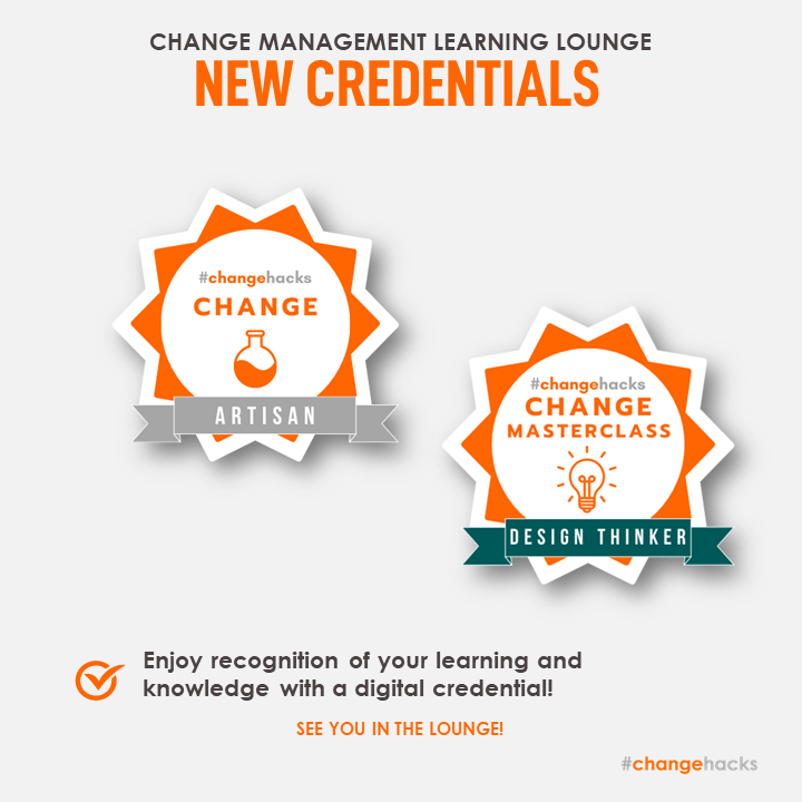 LenaEmelyRoss's tweet photo. Reward your learning - just in time 4 EOFY
We now have digital credentials for our learning programs at the #changehacks learning lounge.
π Change Artisan: The art of modern change management
π Where design thinking meets change management masterclass
https://t.co/rRU6f01riZ https://t.co/n3NYIoAIbD