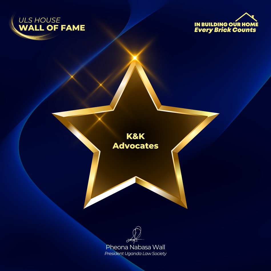 ug_lawsociety's tweet photo. K&K Advocates is among the law firms which will have a place on the ULS House Wall of Fame because of their contribution to the ULS House construction.
There are still more Wall of Fame stars available and we encourage law firms to take them up. #EveryBrickCounts @PheonaWall https://t.co/mU8F6qp6Wb
