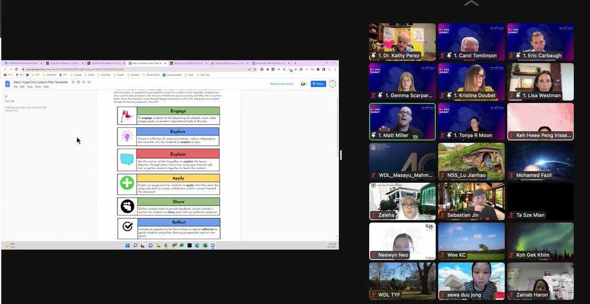 lisa_westman's tweet photo. @jmattmiller shares with the #DIAsiasummit how #hyperdocs can be used to differentiate instruction & debunks the myth that hyperdocs are just a house for links. 👏👏👏 https://t.co/kDai3CB5DH