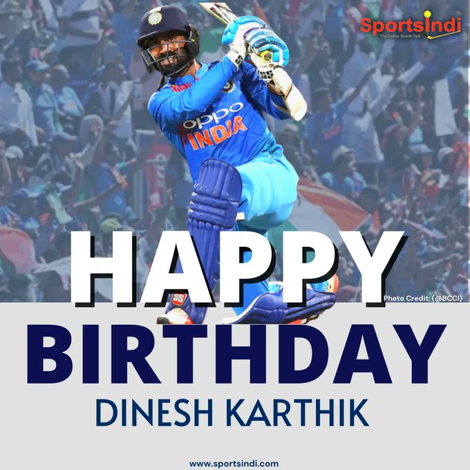 Wishing Dinesh Karthik a Very Happy Birthday. 