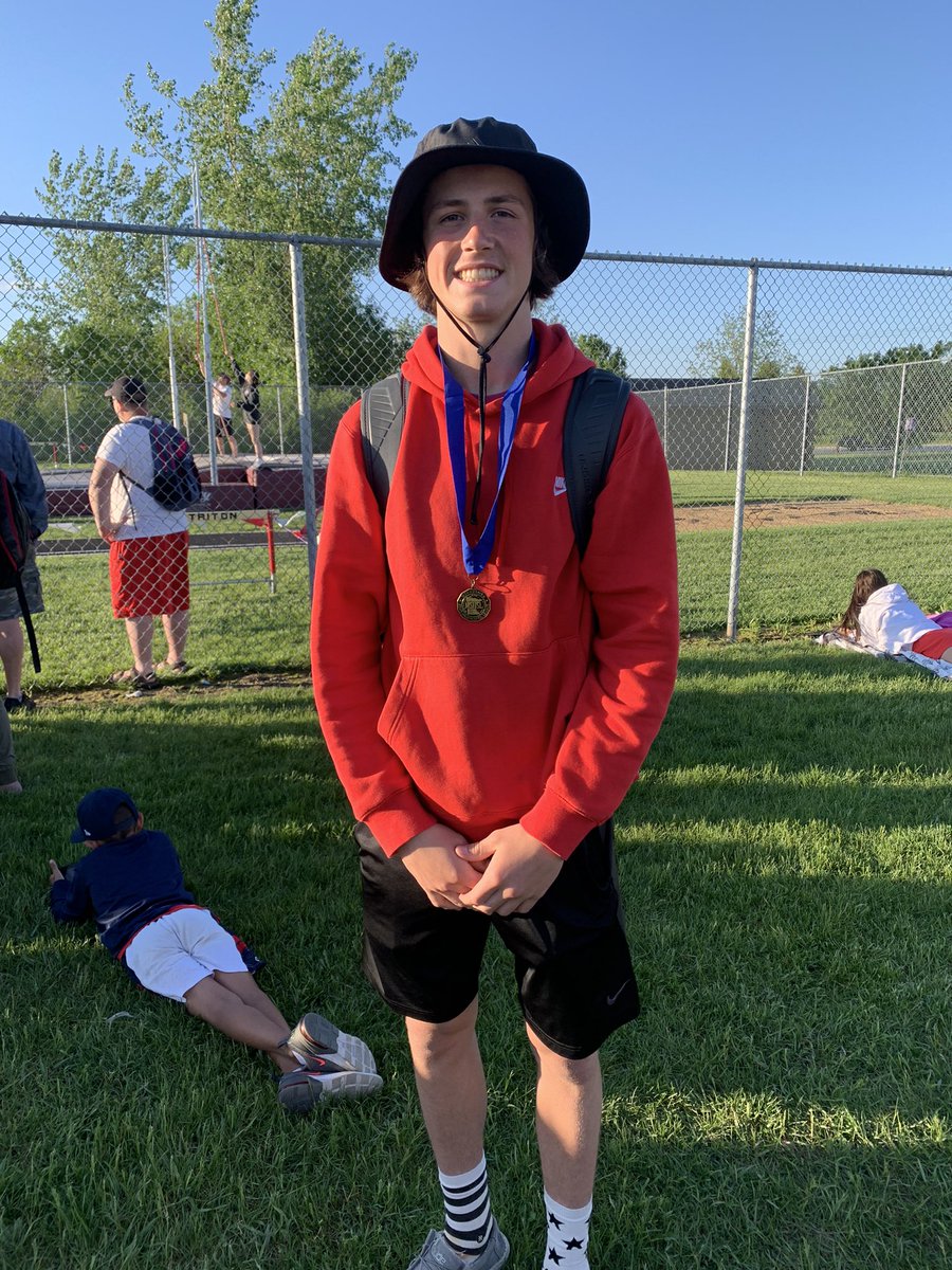 Congrats <a href="/LadenNerison/">Laden Nerison</a> for earning Section Champ in the Triple Jump!  45 feet, 9 and 1/2 inches, way to go!