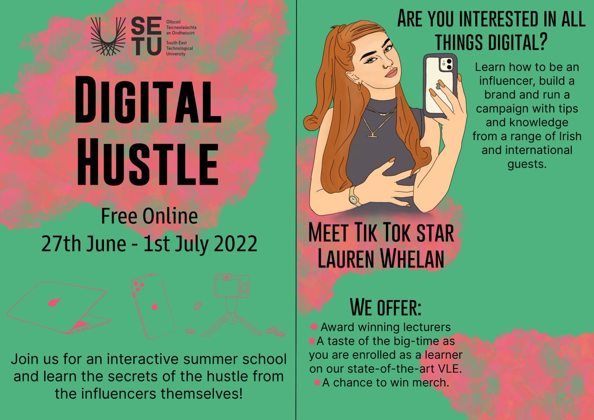 FREE online school for teen influencers... applications now open.
itcarlow.ie/study/school-l…
