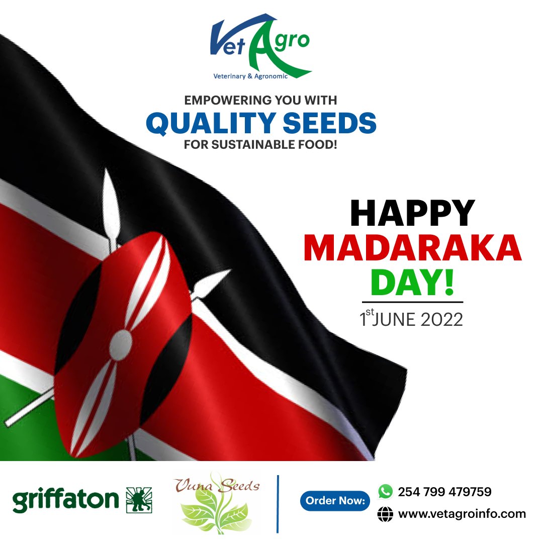 Griffatonseeds's tweet photo. 1st June, is no ordinary date for us. It's a day when we attained freedom of speech and conscience.
Since then, we have never looked back, and we will never do that.
At VetAgro, we are on a continuous journey to contribute world-class quality seeds for sustainable food. https://t.co/WiuMSBEbmR