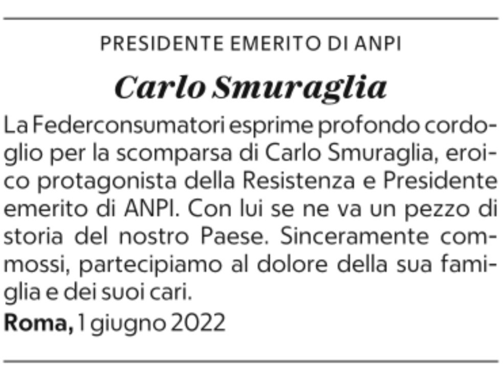 Osservatorio Necrologi Emeriti.

RIP #CarloSmuraglia