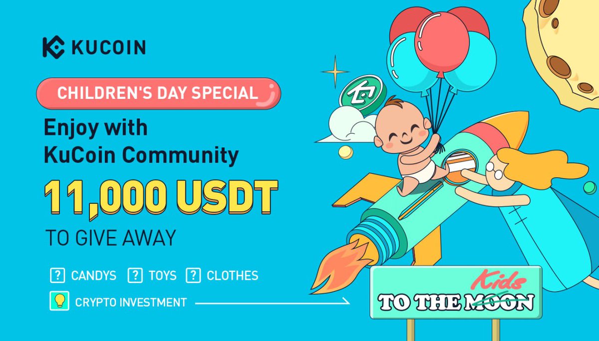 KuCoinGerman's tweet photo. Happy #Kindertag 

Join: https://t.co/18SbLmmLrs
Join: https://t.co/fxeG5CLl4B

UND mach mit bei vielen Gewinnspielen mit super Preisen!

@coinkit_ mon 10 500 BTC https://t.co/hyCSsCyuNF