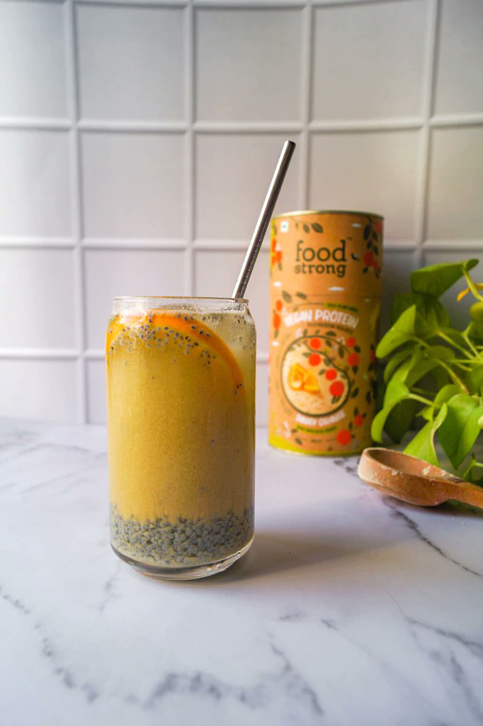 FoodStrong_'s tweet image. This tangy orange basil cooler offer immense health benefits. It is absolutely delicious and offers the goodness of Foodstrong’s 100% premium plant based protein powered with organic spirulina and turmeric. For more - foodstrong.co/blogs/cafe/tan…
#ProteinShake