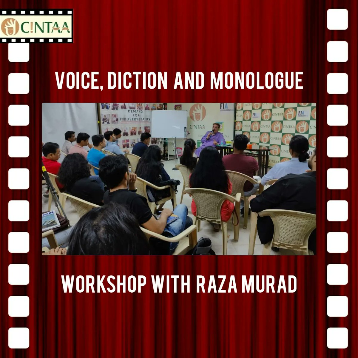 CintaaOfficial's tweet image. Raza Murad shares his experience and coaches CINTAA members on Voice, Diction and Monologue workshop at the CINTAA office, Andheri West on 31st May 2022

#Cintaa #Workshop #Voicemodulation #Diction #RazaMurad