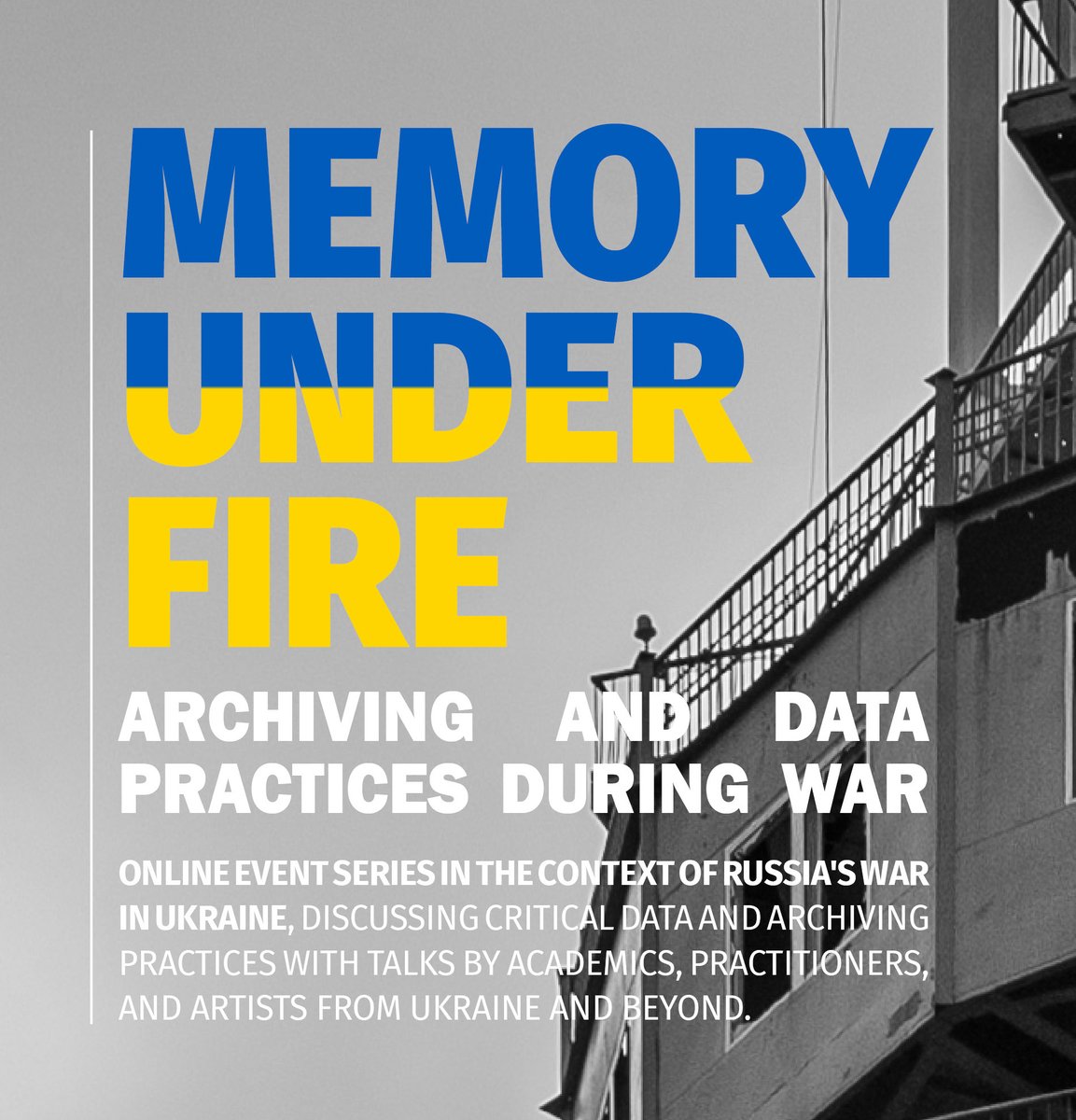 Join the 2nd event of our series “Memory under Fire” organized by @miglemigloj &amp; @skoopit on 🗓June 13th. We will discuss archiving war &amp; human rights violations from a critical data practice perspective. More about the series 👉 bit.ly/3Nd1Euz