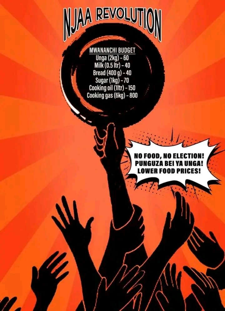 Access to food is a basic necessity and a right as per article 43 (1) ( c) of the 2010 Kenyan constitution. #lowerfoodprices #NJAAREVOLUTION <a href="/SamsonOnditi12/">Cde Samson Onditi</a> <a href="/CynthiaOkoth/">Cynthia Okoth</a> <a href="/AWinnfred/">Aseyo Winnfred</a> <a href="/ManyattaBSJC/">Manyatta B Social Justice Centre -(MBSJC)</a> <a href="/Lacot2020/">Lakshore For Community Transformation(LACOT)</a> <a href="/UhaiWetu/">Social Justice Centres Working Group</a> @LizLiz7873
