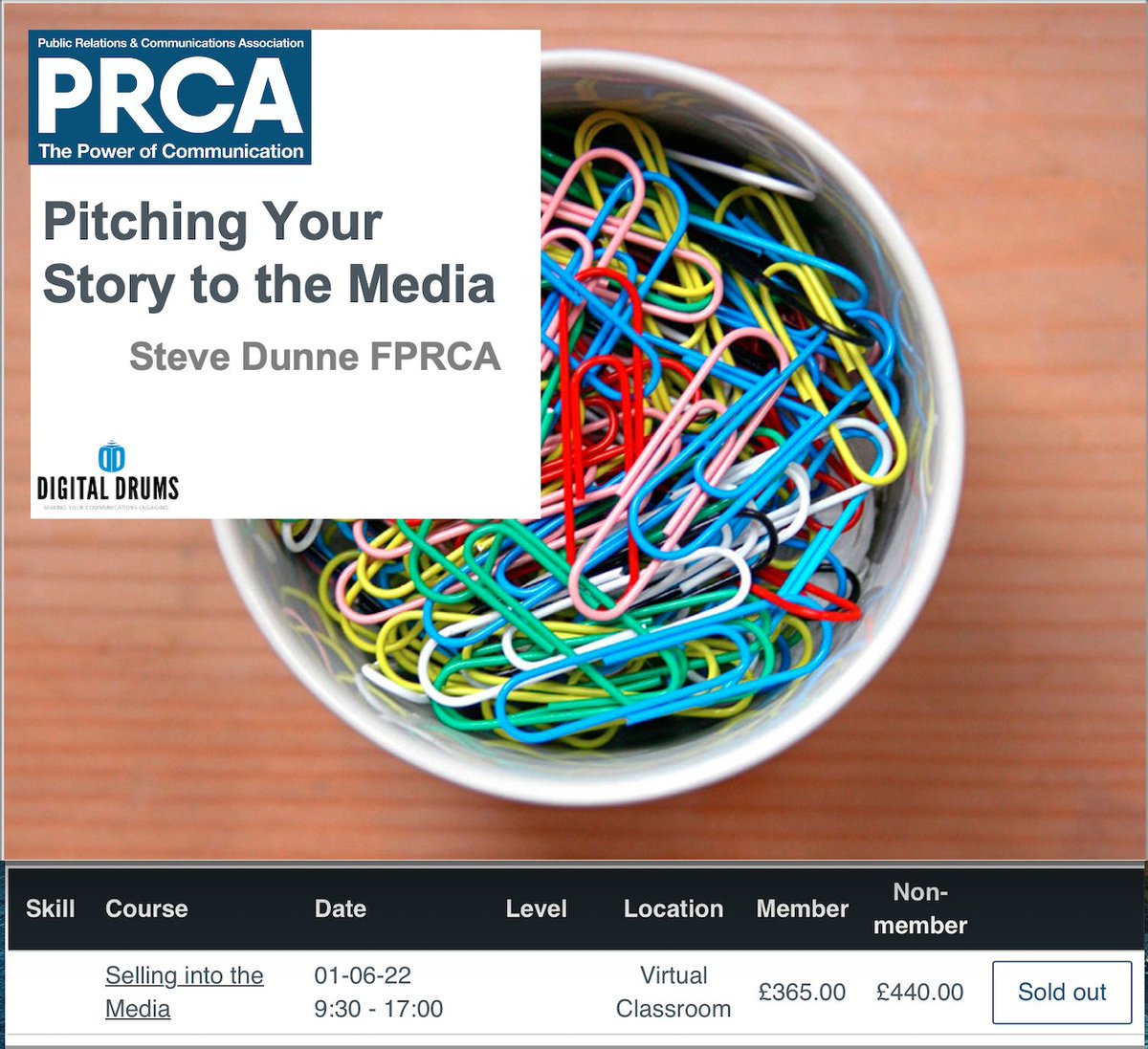 SteveDunne's tweet photo. Pitching your story to a journalist can be a daunting job. But it doesn't have to be. Today's sold out @PRCAtraining workshop shows you how to do so successfully. Visit @PRCA_HQ website for new dates #pr #neverstoplearning #prtraining #pragency #prandcomm #mediarelations https://t.co/4ebQ87oAlG