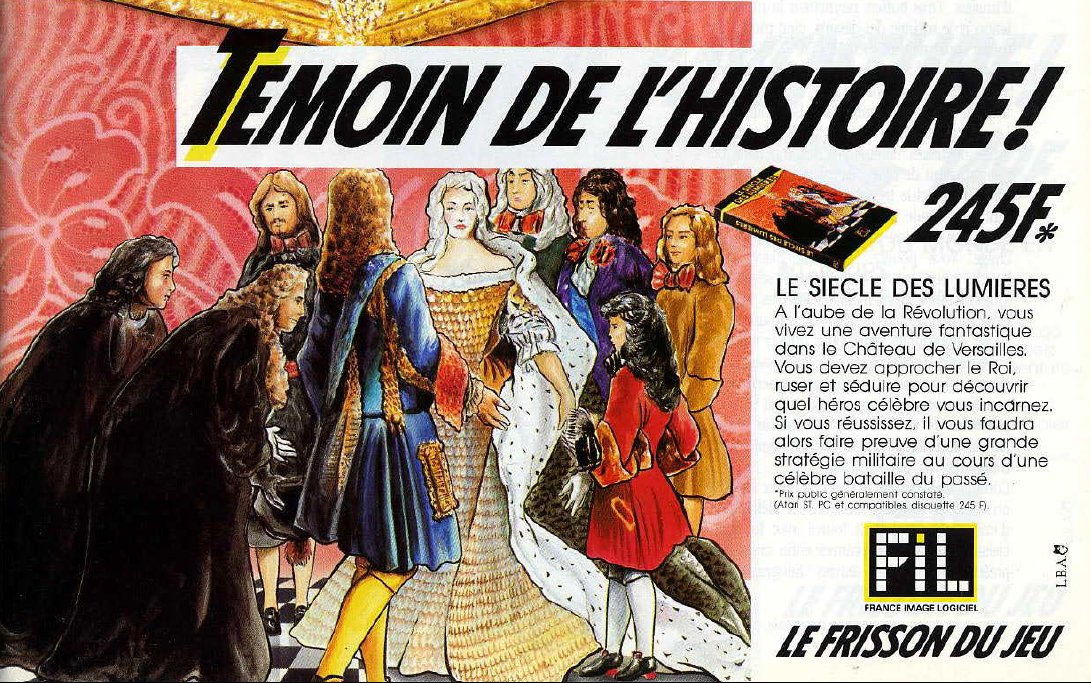 TakodanTweets's tweet photo. 1988 French small sized ads by #FIL showing four games on #AtariST #PC #Asmtrad #Commodore https://t.co/HvZGfJQNg9