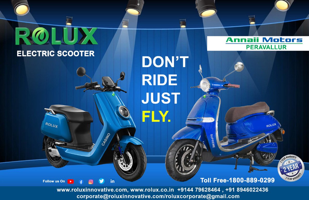 roluxperavallur's tweet photo. #annaiimotorselectricvehicles #annaiimotorsev #ecofriendly
#annaiimotorselectricscooter #greenerymision #annaiimotors
https://t.co/tQ7kmE5fUT #roluxev
https://t.co/vhH1zc5kv4
#contact for trade inquires & dealerships @7305494097
#mail- roluxcorporate@gmail.com https://t.co/rD7JFItM4t