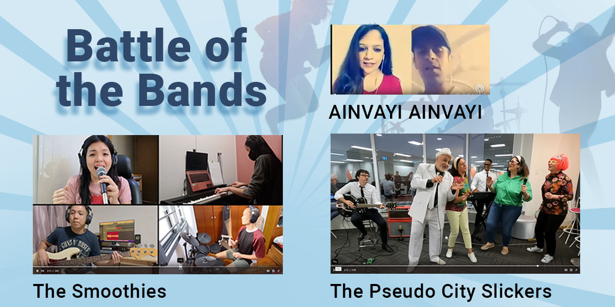 Sabre_APAC's tweet photo. Injecting some friendly competition and fun at our quarterly All-Hands! The Battle of the Bands saw teams from Australia, India and Singapore pitting against each another for the top honour! Congratulations to The Smoothies for winning the challenge! #WeareSabre #SabreAPAC https://t.co/124kGtWj7w