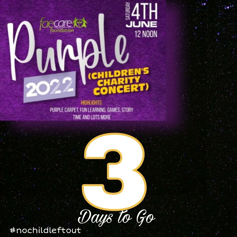 Faecare_org's tweet photo. 3 Days to PURPLE
πππππππππ
π
https://t.co/Se4nxKP8ul
#faecarefoundation
#nochildlefout
#purple https://t.co/RmaAQx746P