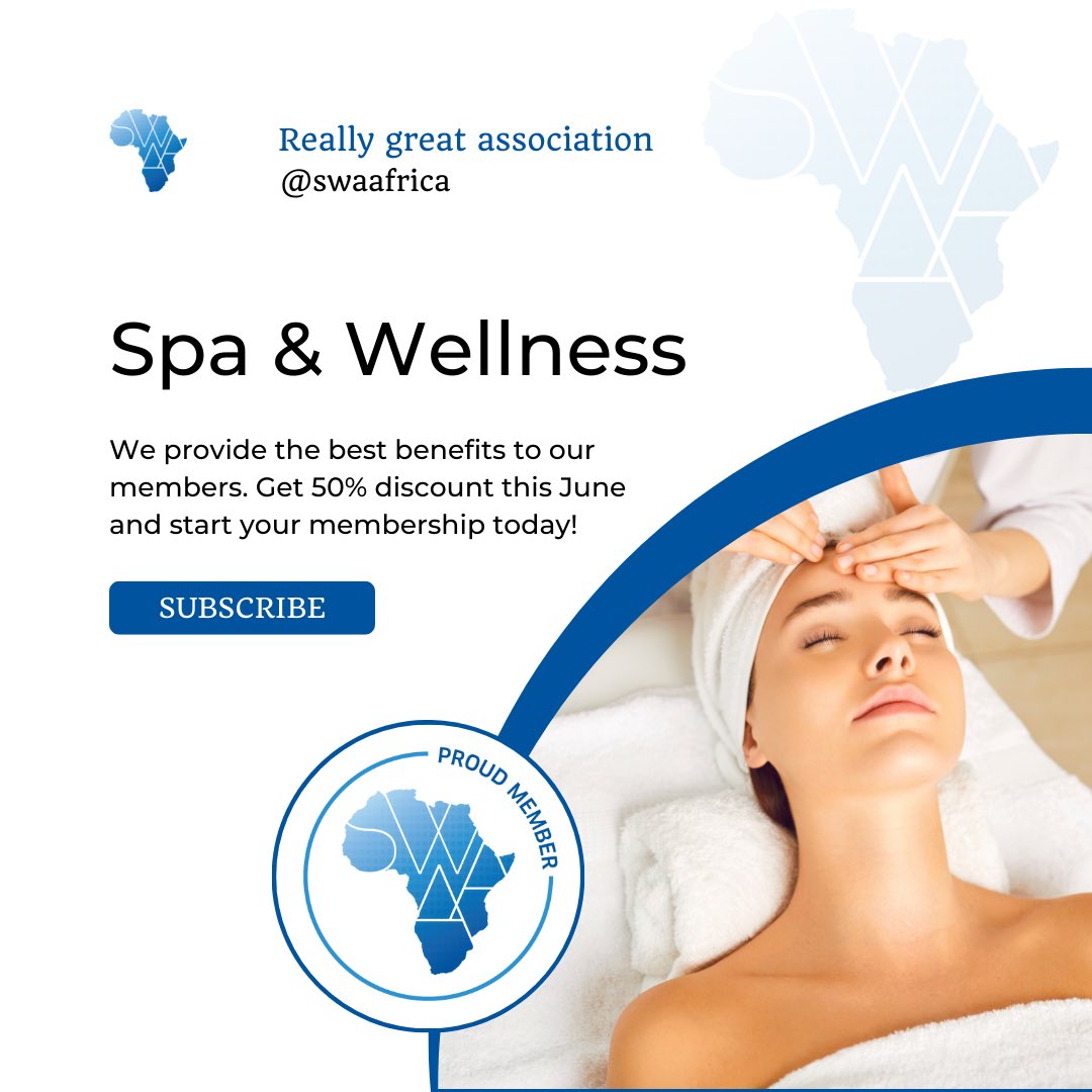 Happy month of June.

June is the start of the peak season over East and Southern Africa. The rains have stopped and the dry season has really started to kick in.

Get your spa benefits and enjoy a massive discount this month for a whole year.
Your are welcome 
 #swaamembership