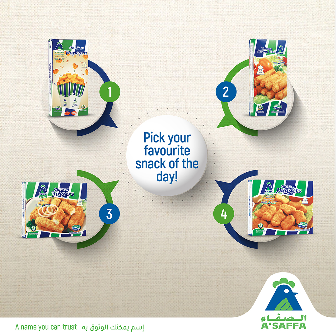 AsaffaFoods's tweet photo. جربتوا الوجبات الخفيفة من منتجات الصفاء؟
أي وحدة المفضلة معكم؟
#الصفاء #عُمان
Have you tried these delicious snacks by A’Saffa Chicken yet? Which one is your favourite?
#ASaffaChicken #Oman #ChickenSnacks https://t.co/oUfOQPIHHX