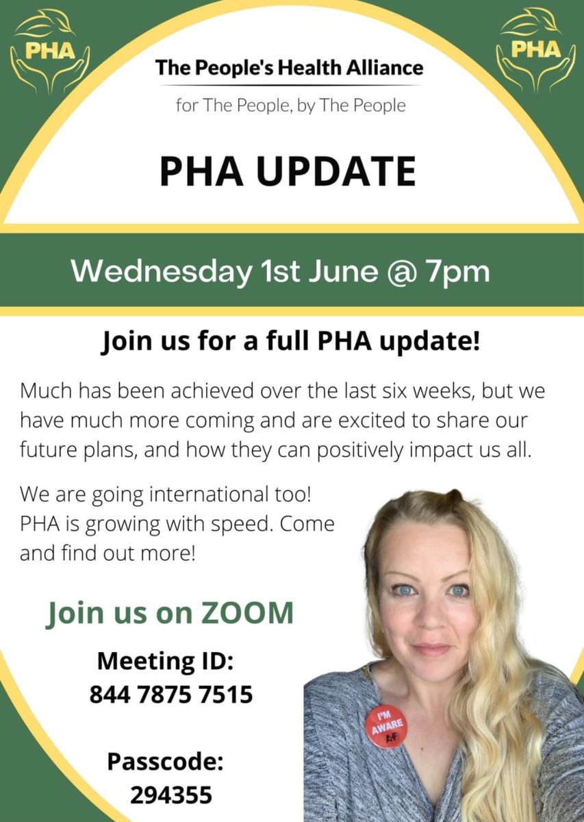 morphwellbeing's tweet image. Join us this evening 7pm for a full update @TPHA_UK #thepeopleshealthalliance #PHA