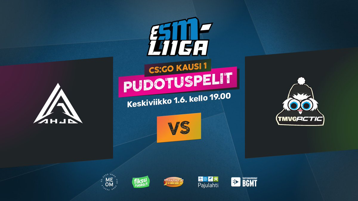 Illalla ratkaistaan, kumpi joukkue vie viimeisen paikan välieräotteluista Mestaruussarjan finaaliin!🏆 🆚@AHJOesports - @rcticofficial ⏰19.00 📺Twitch.tv/esmliiga #esportsfi #csgofi #esmliiga