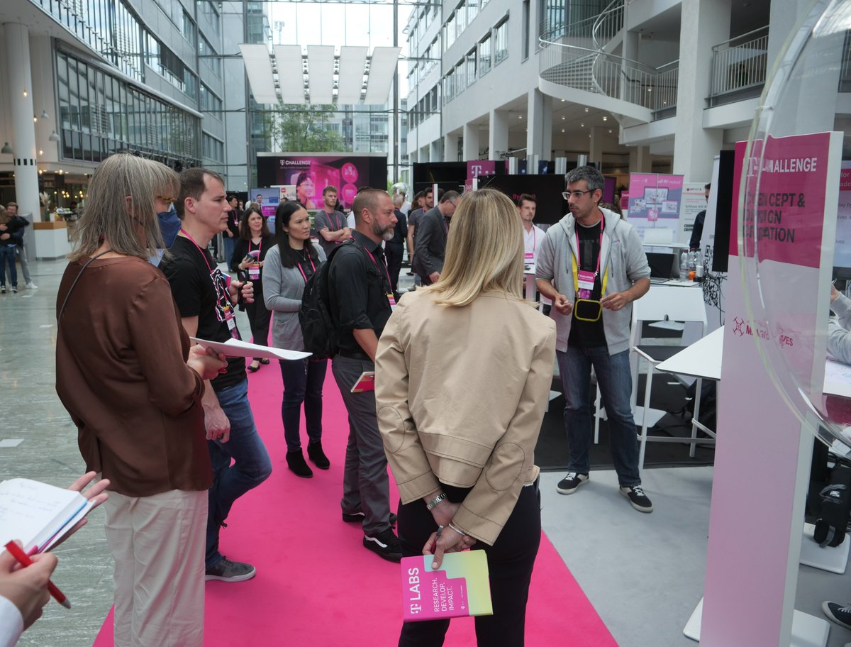 T_Labs's tweet photo. Good Morning #TChallengers! 🤖 Our doors are open for our final Demo Day &amp; Award Show! You want to know how shopping and service are developing in the #virtualworld👓and who will be the winners? 🏆 

Join our LIVESTREAM, starting at 9:30 am: https://t.co/rr73JmdR3U https://t.co/HcHObbBDif