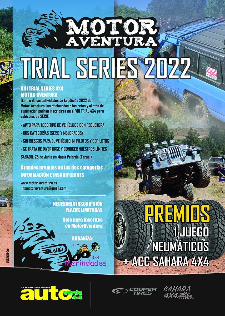 ¿Todavía no te has inscrito en el Trial Series Autoverde 4x4 que se celebra en Motor Aventura? Aquí tienes todos los detalles para participar... o para ir a ver la feria turolense. Merece la pena.
autoverde4x4.es/2022/06/01/tri…