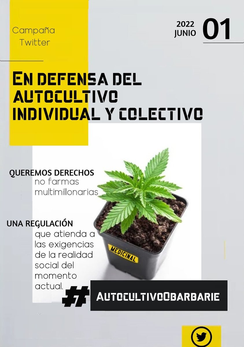 Rechazamos el oligopolio de las farmas 
Exigimos una ley #cannabismedicinal moderna que también permita el #autocultivomedicinal individual y colectivo
No se trata de dar más beneficios a Abelló, sino de beneficios para las personas
#AutocultivoOBarbarie