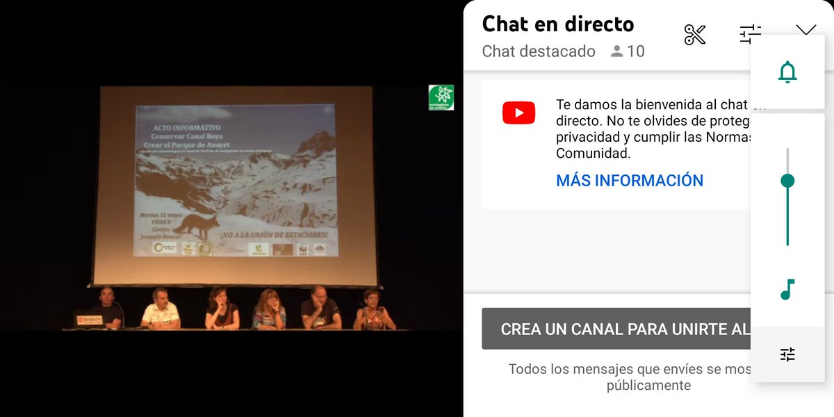 Acto Informativo sobre #CanalRoya y la creación del #ParquedelAnayet. 
Espacios únicos de gran riqueza amenazados por el proyecto de #uniondeestaciones