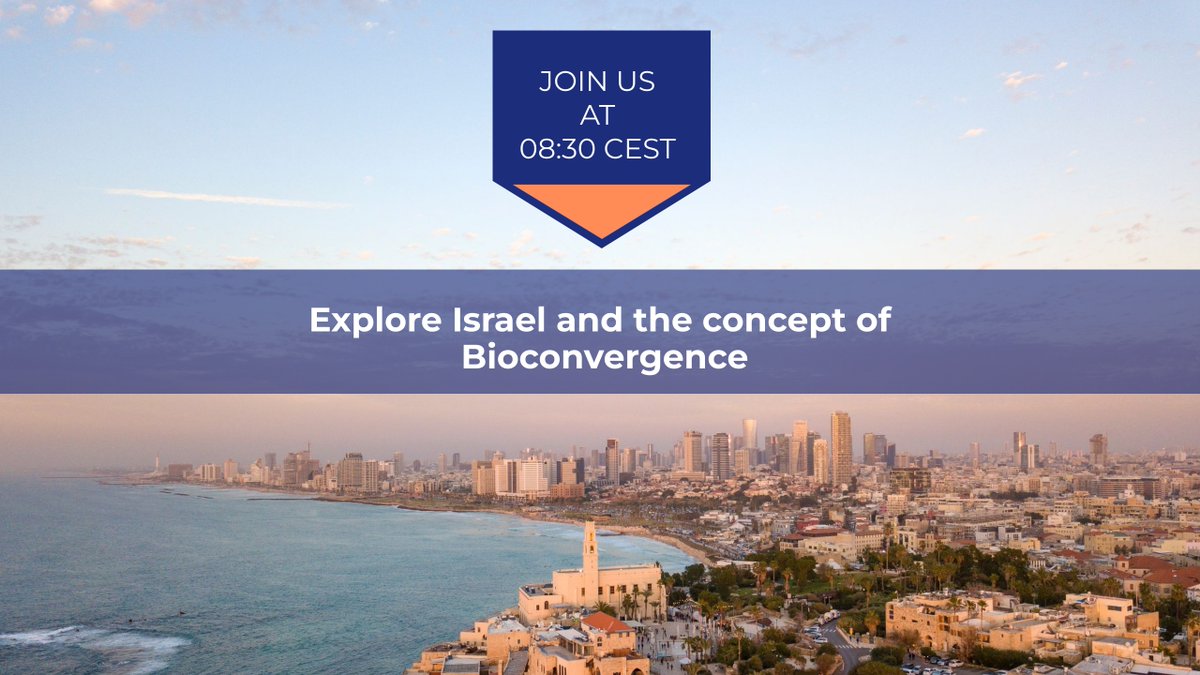 Join us!📢LIVE NOW: Explore #Israel and the concept of #Bioconvergence!😎👇 LINK to live stream: lnkd.in/en9yD8ZB