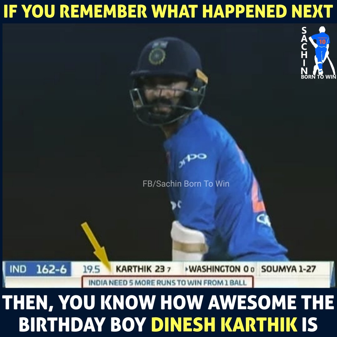 Happy Birthday Dinesh Karthik    