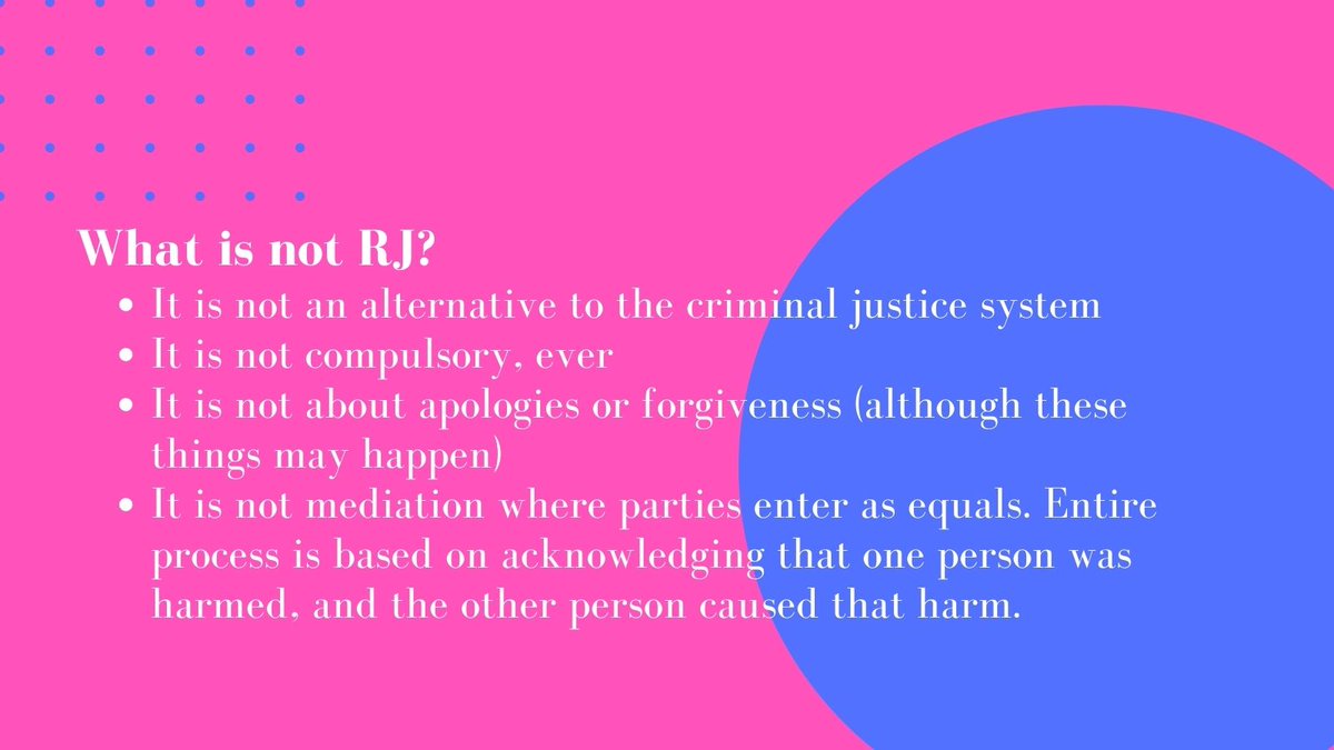 What is Restorative Justice?​

Learn more: bit.ly/3a8ePy8

#justicereform #helpingsurvivorsthrive #helpingsurvivorsheal #scotgov

@EdinburghNapier @ComJusScot @scotgov