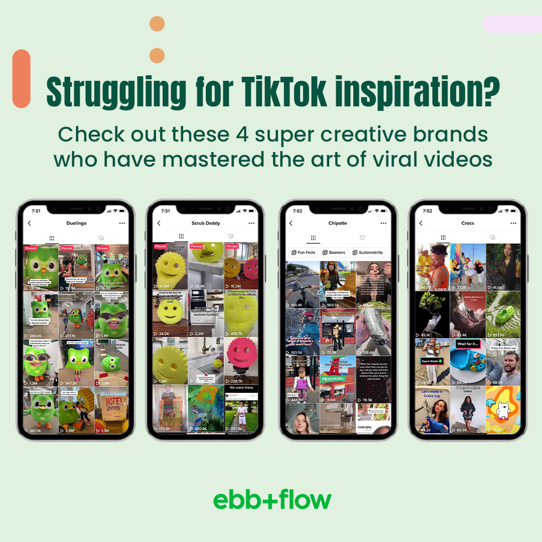 learnwiththrive's tweet image. If you’ve finally given in to the irresistible pull of #TikTok and are looking for inspo for your first video, check out these super creative brands:

✅ Duolingo

✅ Scrub Daddy

✅ Crocs

✅ Chipotle

Let us know who else you&apos;d recommend following below!

#TikTokMarketing