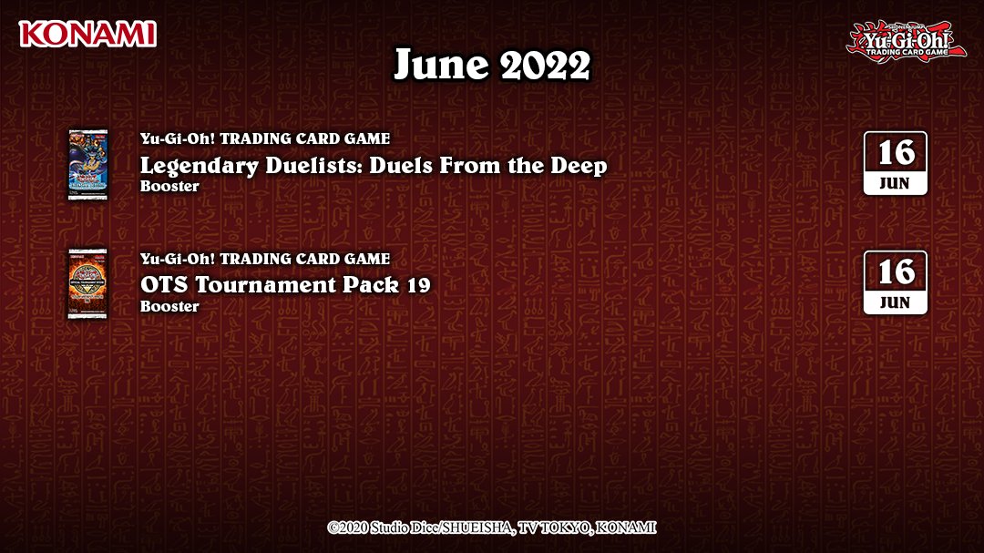 YuGiOhCardEU's tweet photo. We've now entered June, so take a look at what is coming this month! 👀
#YuGiOhTCG #YuGiOh #LegendaryDuelists #DuelsFromTheDeep #OTS19 https://t.co/UChYbjCEGQ