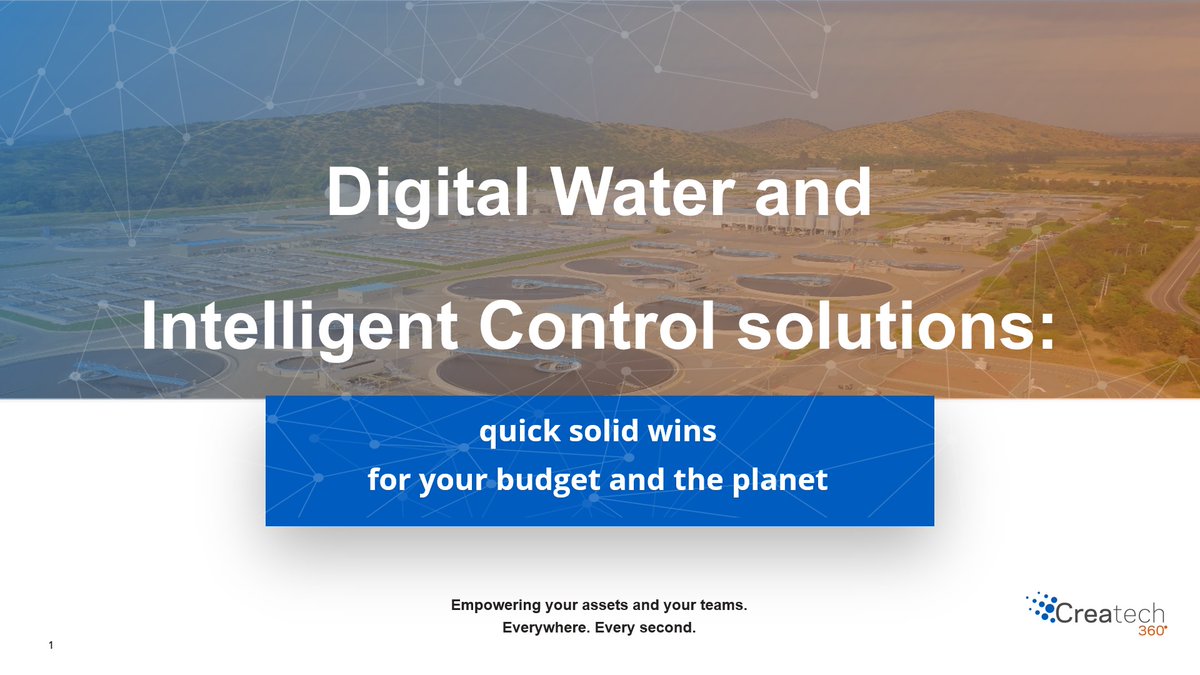 The place to be today? #ifat2022 Innovation stage at 12:00 
(Hall B4, against wall to B3).

Why? 🎤 We will be talking about #Digitalwater and how through intelligent #control they can bring value to the #water industry, in monetary and environmental terms.

Don't miss it !