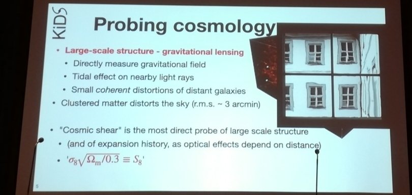 _NAC2024's tweet photo. Koen Kuijken (@UniLeiden) compares the search for dark matter with looking through old glass. "We try to figure out the stucture of the old glass." https://t.co/jsv77wKDwe