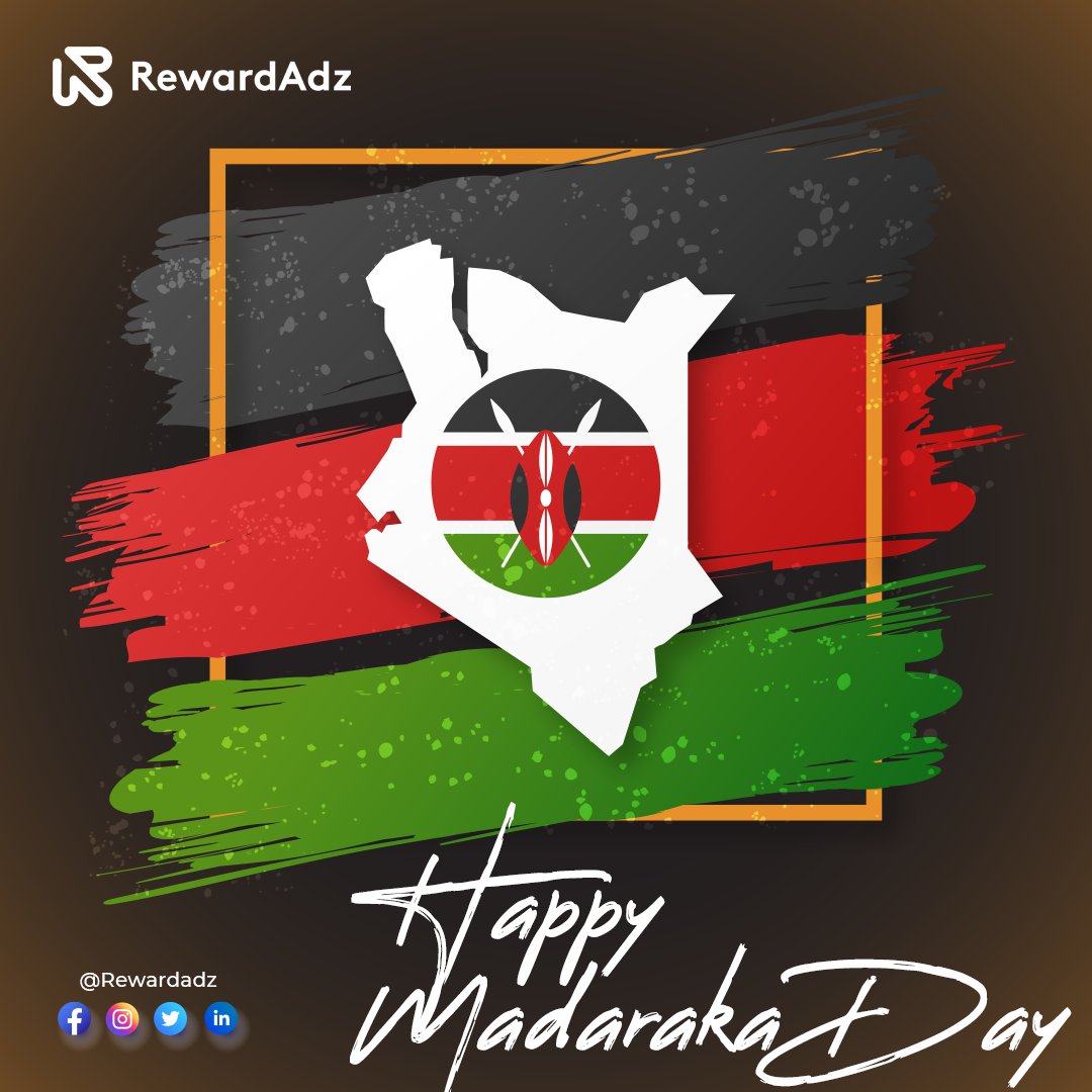 RewardAdz's tweet photo. Happy Madaraka Day from Reward Adz.
#RewardAdz #MadarakaDay 🇰🇪🇰🇪 https://t.co/hrHondmcw0