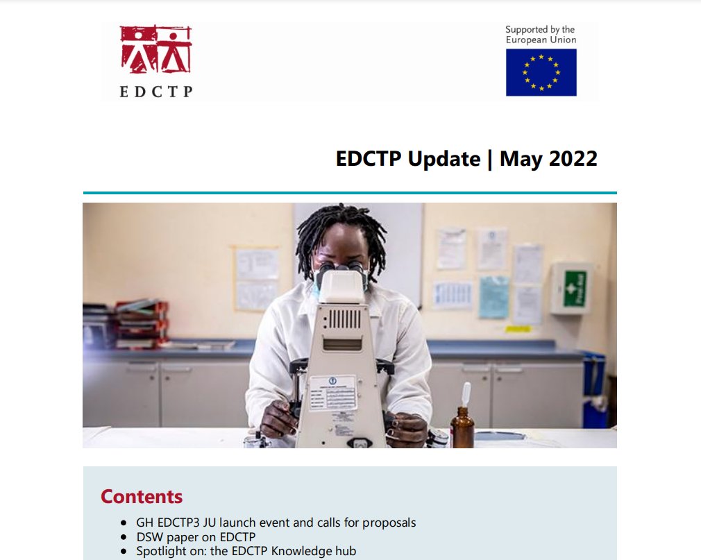 Our latest newsletter is out!

📖Read all about the Global Health EDCTP3 Joint Undertaking launch event &amp; calls for proposals, the EDCTP Knowledge Hub and much more:

tinyurl.com/4ucr3w8t