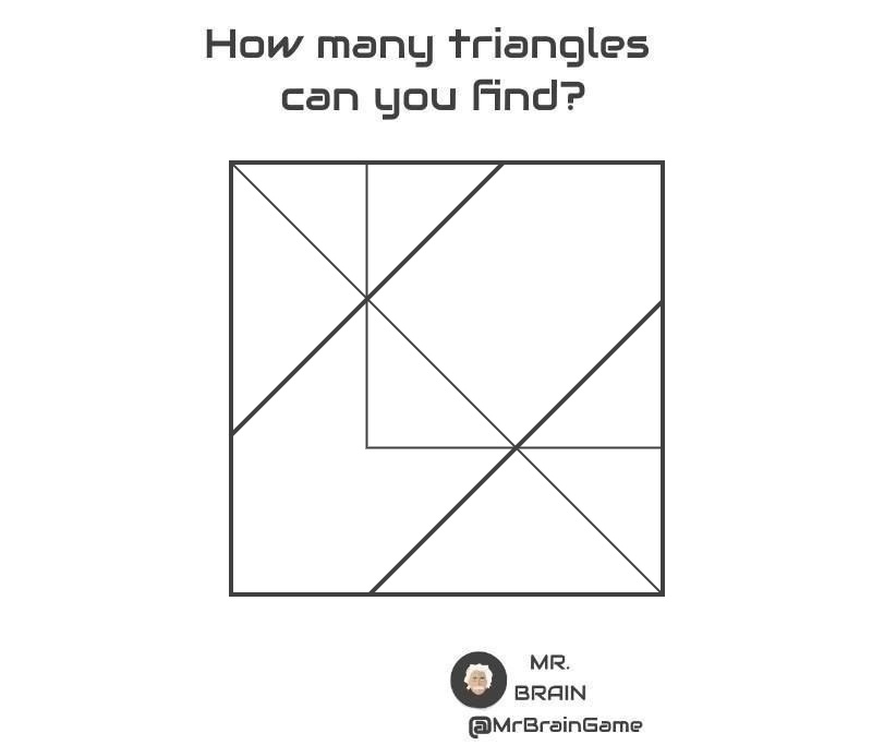 MrBrainGame's tweet photo. #triangles #puzzle #MrBrainGame https://t.co/XOCJ5oT3kh