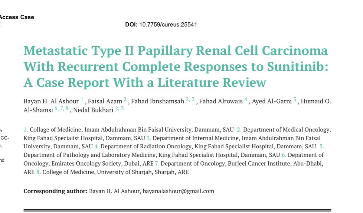 NedalBukhari36's tweet photo. حالة لسرطان الكلية papillary type 2، في المرحلة الرابعة تس��جيب استجابة كاملة لعقار sunitinib، أسأل الله أن يشفي جميع المرضى شفاء تاما. https://t.co/AHvoKUWkZR
