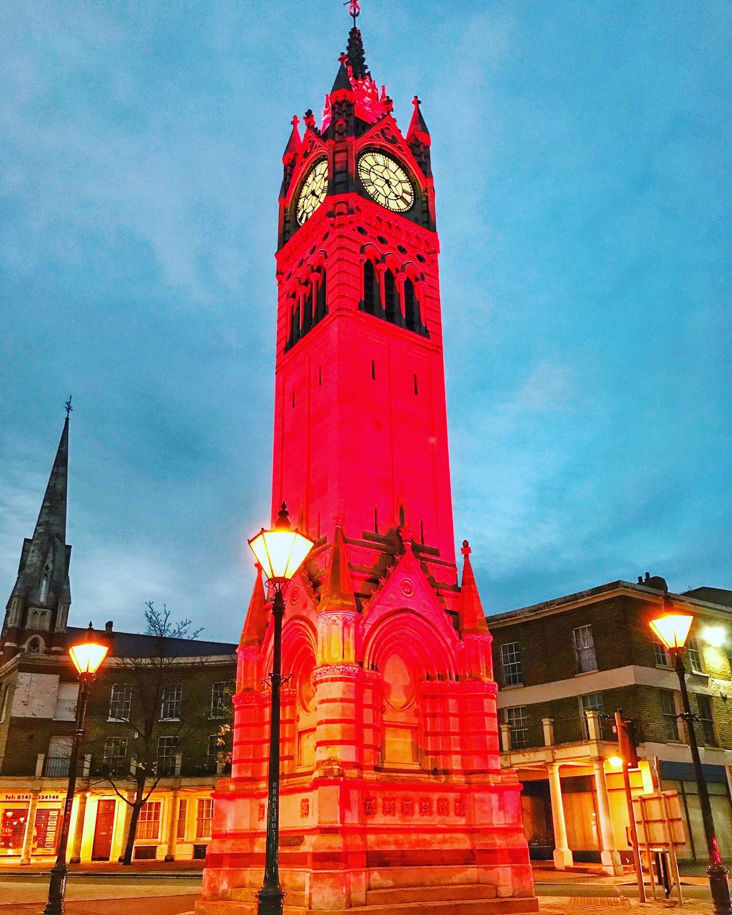 Museum of Gravesend on Twitter "In recent years, coloured lights have been used to light the