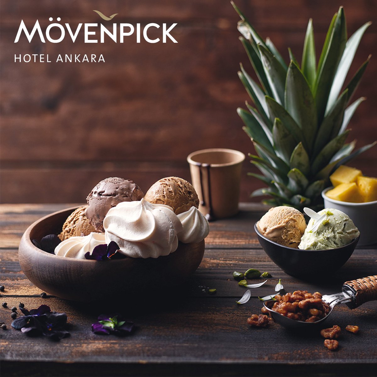 movenpickankara's tweet photo. Mövenpick Hotel Ankara’da güne tatlı bir mola verin. Yaz mevsiminin vazgeçilmez lezzeti Mövenpick dondurmalarının keyfini çıkarın. 🍨 

Take a sweat break from the day in Mövenpick Hotel Ankara and get a taste of the irreplaceable summer treat, delicious Mövenpick. 🍨 https://t.co/8dflyzKfFs