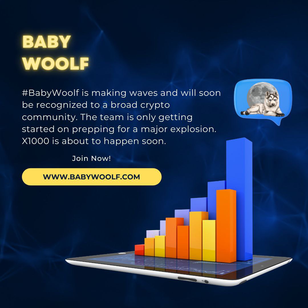 BabyWoolfCoin's tweet photo. @Depps_Drops Why should you invest in #BabyWoolfCoin?

#BabyWoolf is a brand-new project w/ a huge Future!
💰Earn unlimited amount of #BNB  while holding $BabyWoolf
💹Anti-dump system
🔥10% is set aside for future burning using a scheduled system
https://t.co/6BL9cTzjXA…

#NFT #BTC  #BSCGem https://t.co/o3BWejIQmx