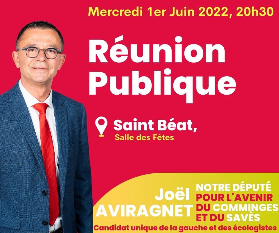JAviragnet's tweet photo. Aujourd’hui, venez me rencontrer !
- Ce matin au marché de #Boulogne
- Ce soir à la Salle des Fêtes de #SaintBeat
#legislatives2022 #circo3108 https://t.co/TdrcAfqWw0