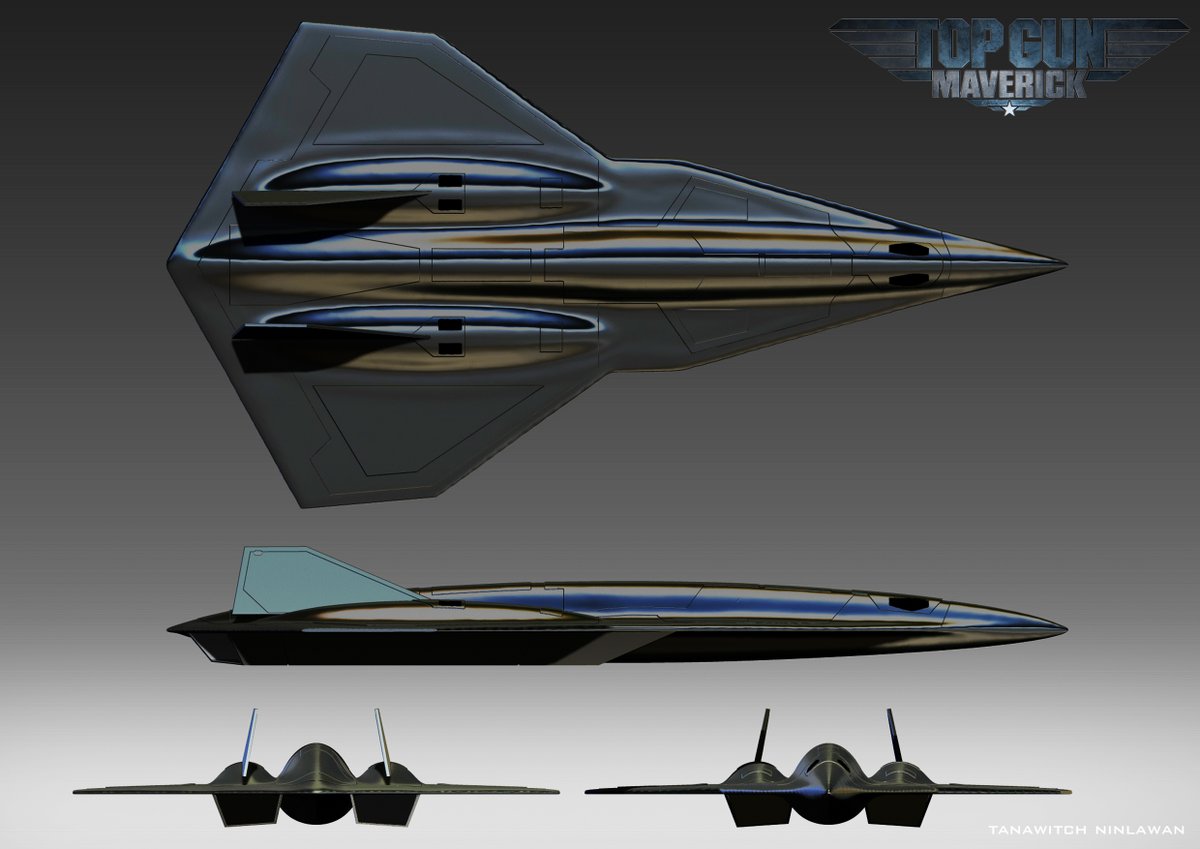 MONSTERARTSALP's tweet photo. by Tanawitch Ninlawan 
#3dmodel #3Dprint  #zbrush #TopGunMarverick #TopGun #TomCruise #DarkStar #sr72 https://t.co/r93eSkKOGQ