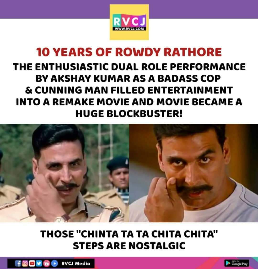 10 Years of Rowdy Rathore!

#rowdyrathore #akshaykumar #rvcjmovies #rvcjinsta