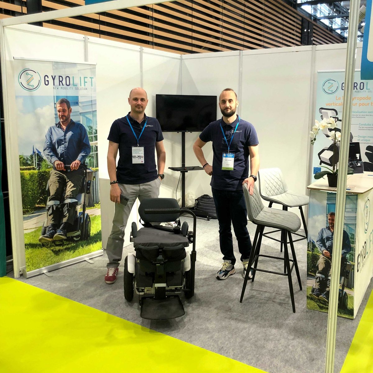 📢Gyrolift est au Salon Handica Lyon au stand C37 aujourd'hui mercredi 1 Juin et demain jeudi 2 Juin ! L'équipe a hâte de vous revoir après le salon Autonomic ! #salon #handica #handica2022 #handicap #tech #event