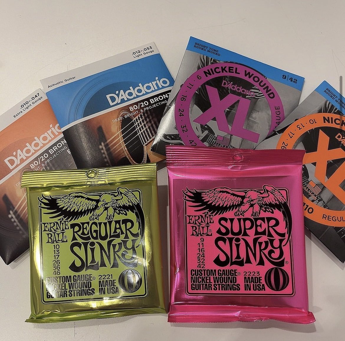 ginza_noah's tweet photo. ➳ギター弦各種

エレキ、エレアコ弦の販売もございます！
お買い求めのみでのご来店も可能です👏🏻
是非ご利用ください！

＜＜SOUND STUDIO NOAH 銀座店＞＞
TEL: 03-3524-2155
営業時間: 平日9:00~23:00/ 土日祝8:00~23:00
HP: https://t.co/vhCp3gcGTQ https://t.co/O3sp16toEJ