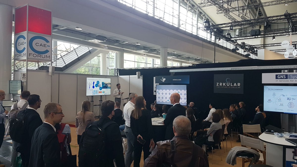 Hannover Messe Halbzeit! Vorträge und Ausstellung! 
CAE-Forum @Hannover Messe 2022 in Halle 4, Stand D66. 
#VR #AR #Simulation #HPC #AI
Dank @ Aussteller:
CMC Engineers, ESTECO, GNS Systems, Monolith AI, Rescale, Schenker Technologies, Unity Gold Reseller – CMC, ZOTAC Technology