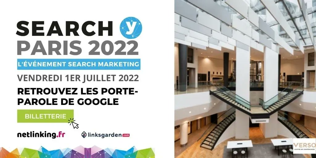 #SearchY2022 #event
L'événement #SearchMarketing de l'année, a lieu cet été ! 
Venez échanger avec les porte-parole de #Google.
📆VENDREDI 1ER JUILLET 2022
Au programme: #SEOforecasting #SEOinternational #RGPD #Googleads #EdgeSEO #IA #retailmedia...
👉buff.ly/3sZTP3q