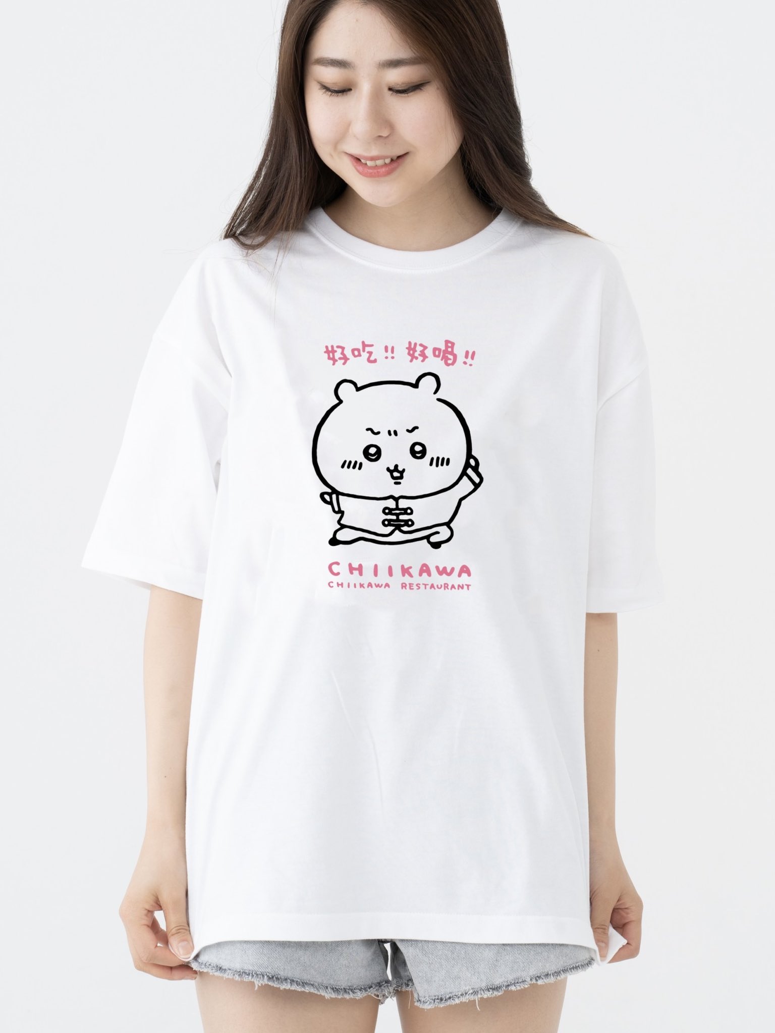 【新品】ちいかわ飯店 ビッグTシャツ(M)