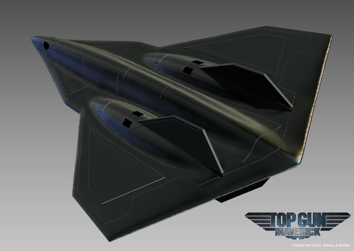 MONSTERARTSALP's tweet photo. by Tanawitch Ninlawan 
#3dmodel #3Dprint  #zbrush #TopGunMarverick #TopGun #TomCruise #DarkStar #sr72 https://t.co/sS9eqf29NG